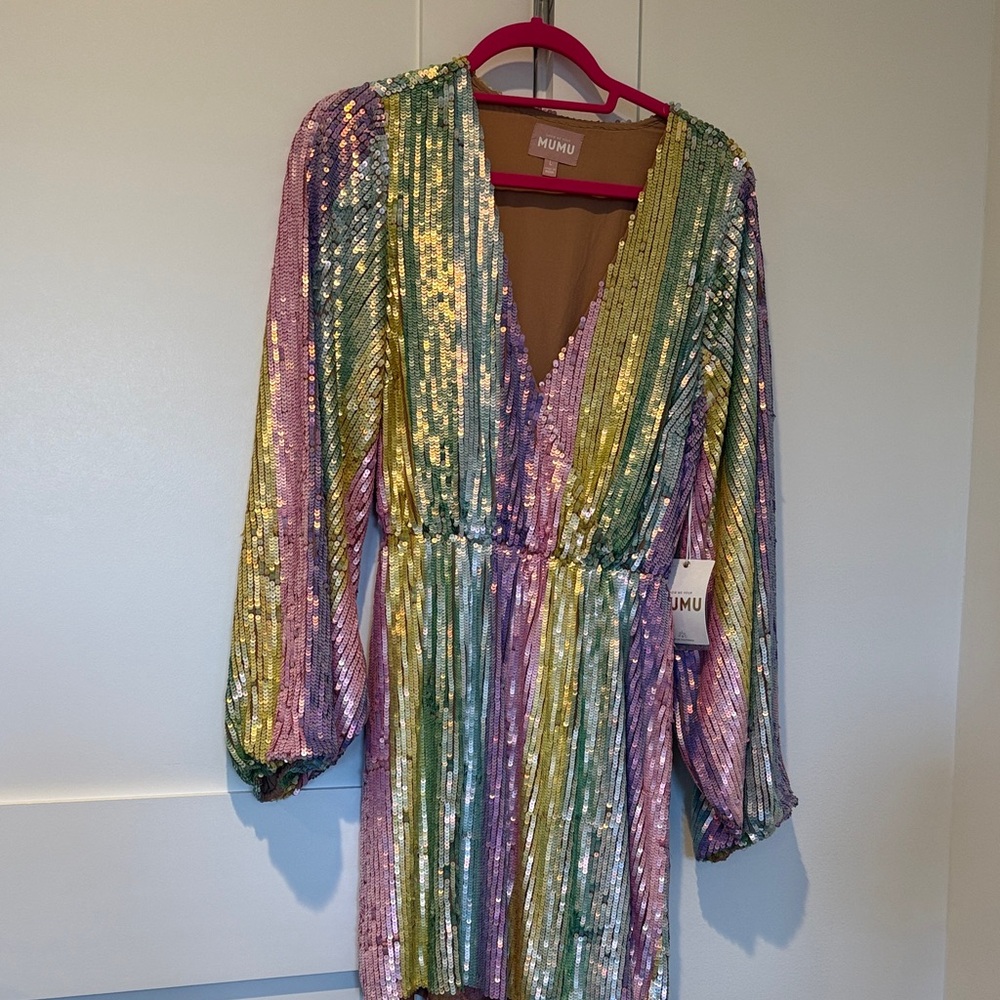 Show Me Your MuMu Sequin Multicolor Dress